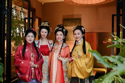 Song Dynasty Hanfu Set | Bright red wide-sleeved shirt + gradient horse-face skirt, Song Dynasty style restoration traditional Chinese dress 